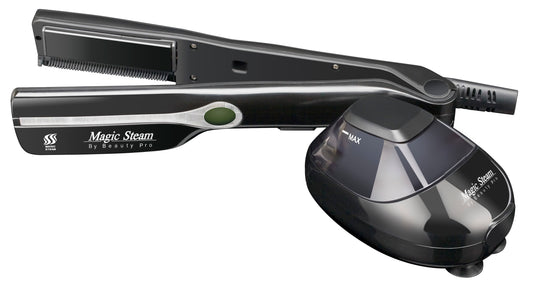 Steam hair straightener with water tank